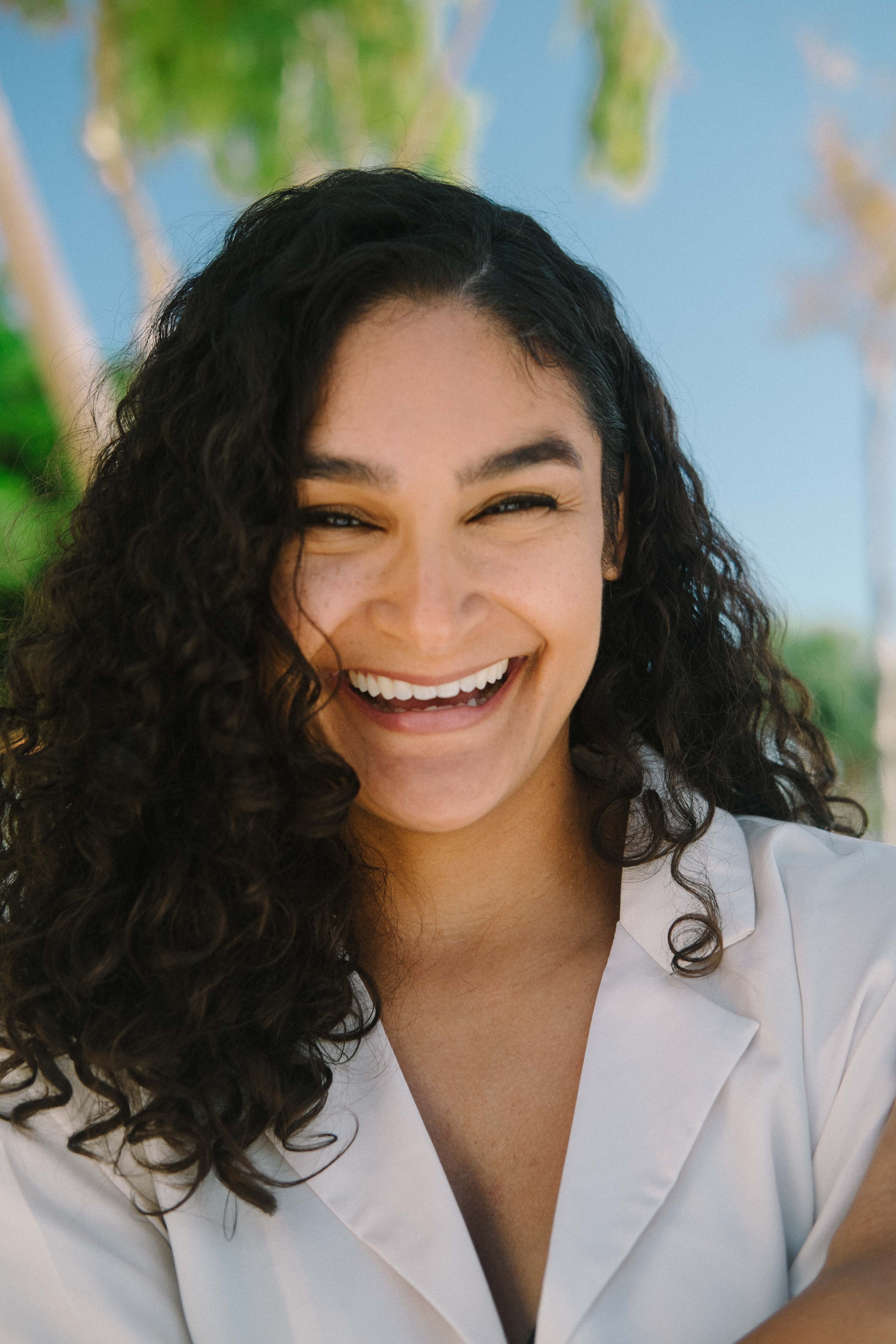 Joyful expression with trees